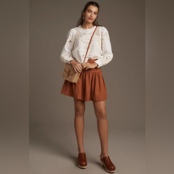 Anthropologie Maeve Drop-Waist Mini Skirt - Picture 4 of 12